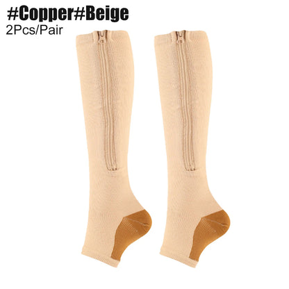 Zipper Compression Socks