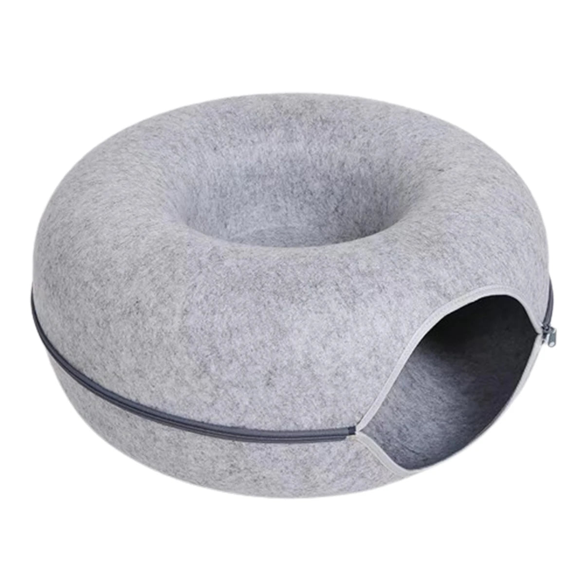 Felt Donut Cat Tunnel Bed