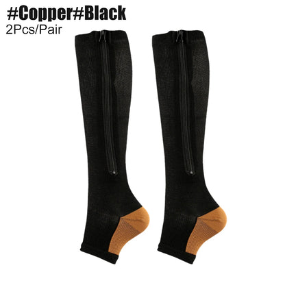 Zipper Compression Socks