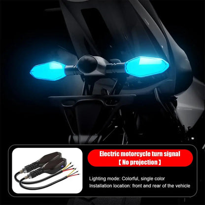 Motorcycle Road Projection Turn Signal Lights