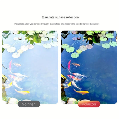 52mm Clip-On CPL Phone Lens Filter