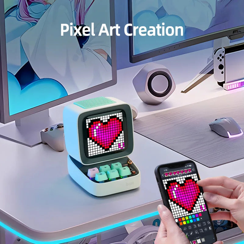 Retro Pixel Art Speaker