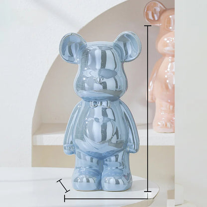 Aesthetic Bear Brick Ceramic Statue
