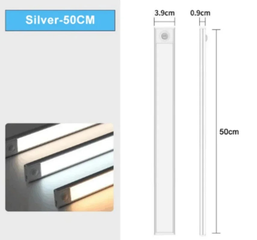 Night Light Led Light Under Cabinet Light Motion Sensor night light Closet Light Cabinet Kitchen Lighting Magnetic night light