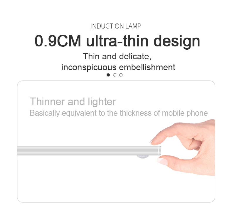 Night Light Led Light Under Cabinet Light Motion Sensor night light Closet Light Cabinet Kitchen Lighting Magnetic night light